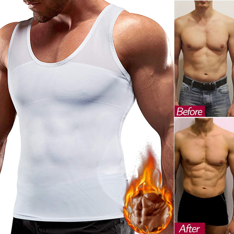 Crossfit Weight Vest - Мужская компрессионная рубашка, чтобы спрятать гинекомастию