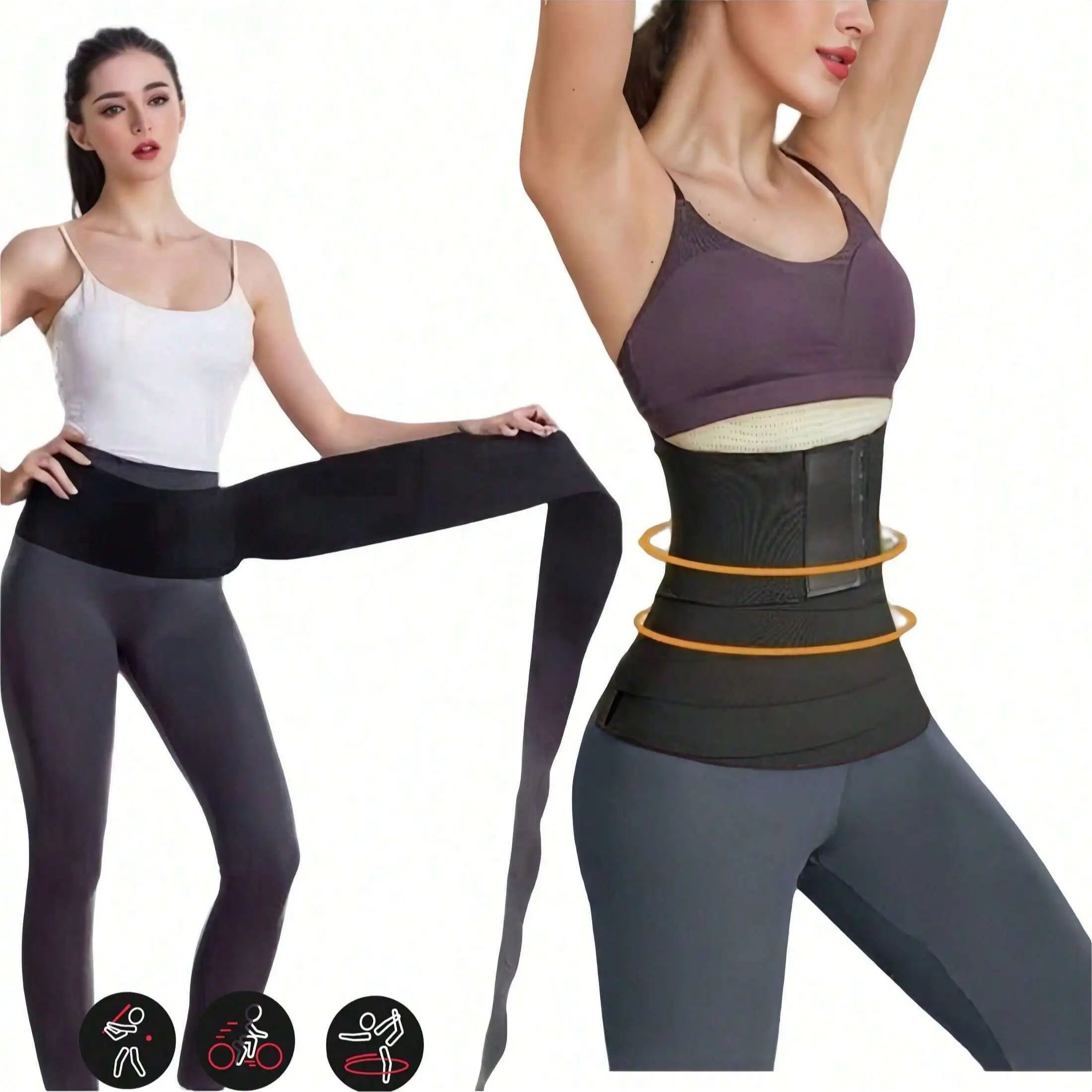 Pull Up Assist Band - Женский пояс-бандаж для талии, 118 дюймов,